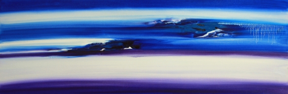 Jill Joy - Thought Forms compassion - oil on canvas - 20x60" - 2014